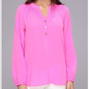 Pink Elsa silk top